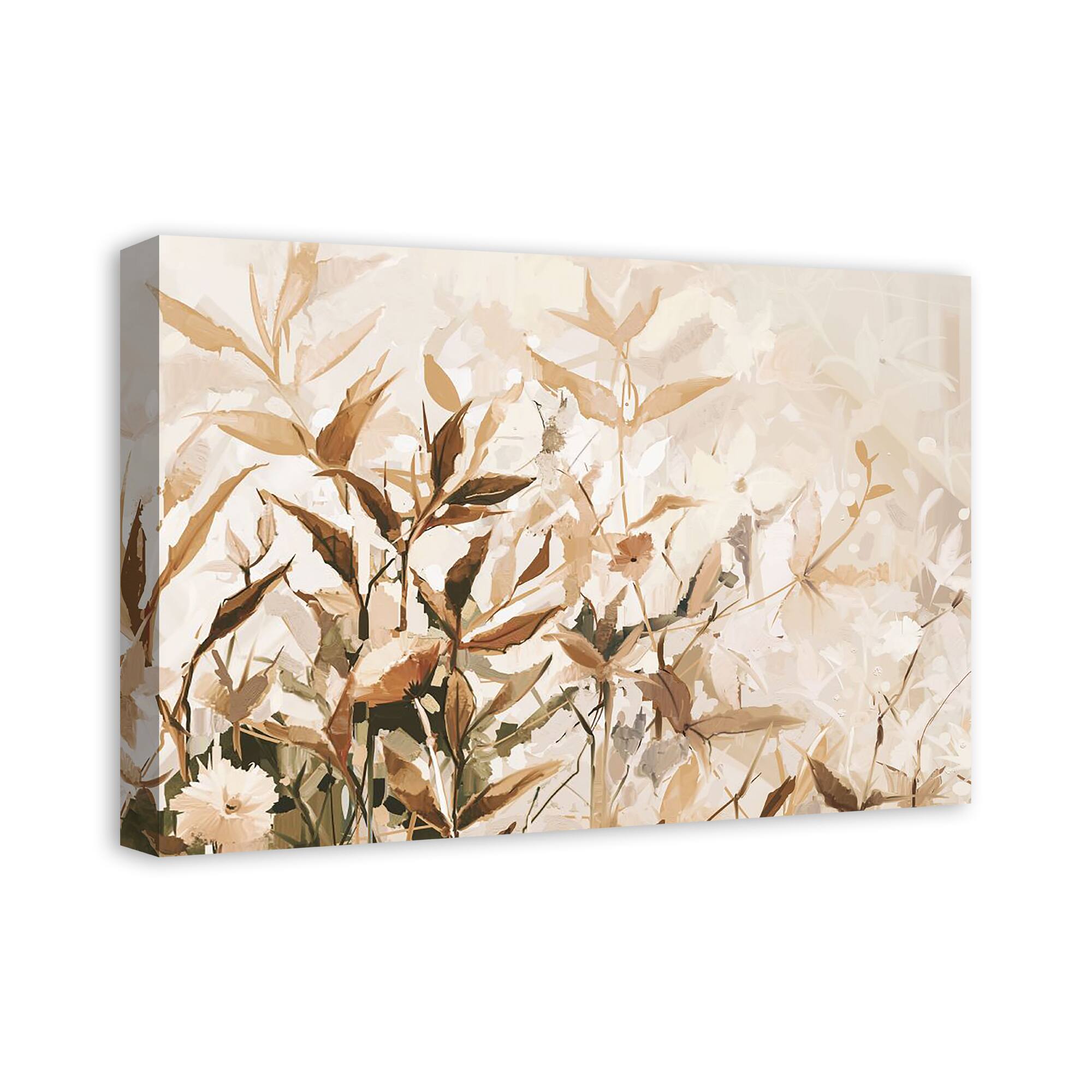 Creamy Abstract 16" x 24" Canvas Wall Art